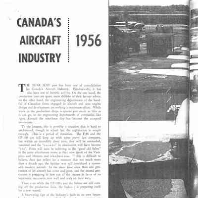 Canada's Aircraft Industry: 1956