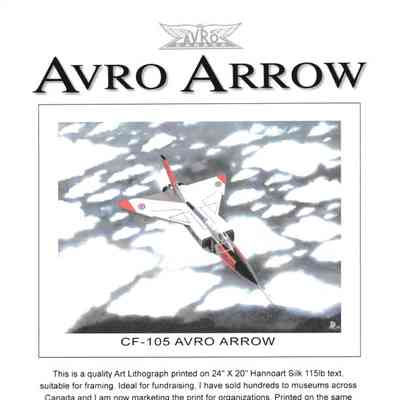 Avro Arrow Lithograph ad