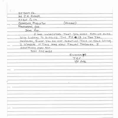 JCF letter to Ewans