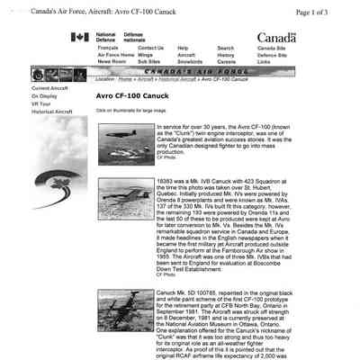 Avro CF-100 Canuck