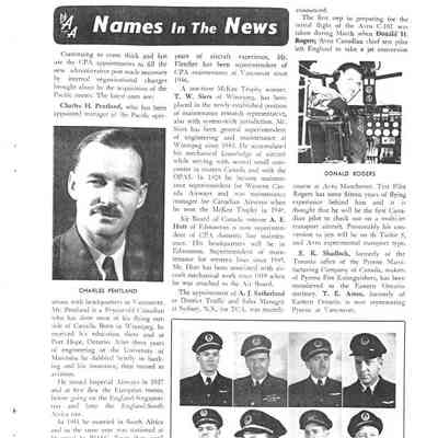 Names in the news - Apr 1949
