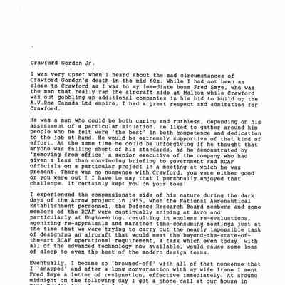 Floyd Letter re Gordon
