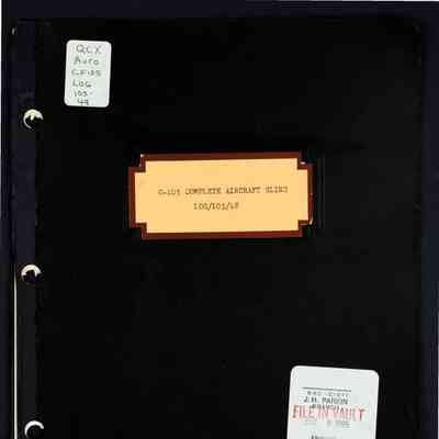 C105 complete aircraft sling - Report No. LOG/105/48