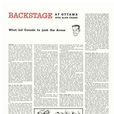 What led Canada to junk the Arrow
