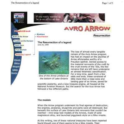 Avro Arrow - The Resurrection of a legend