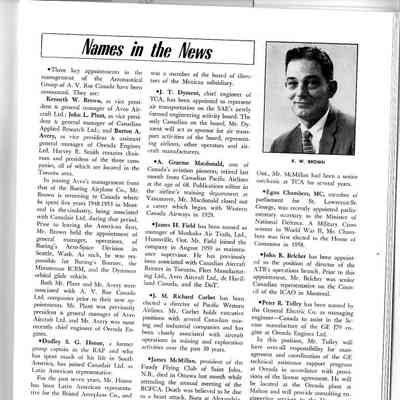 Names in the News - Feb 1960