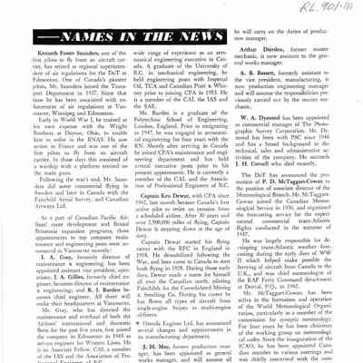 Names in the News - May 1958