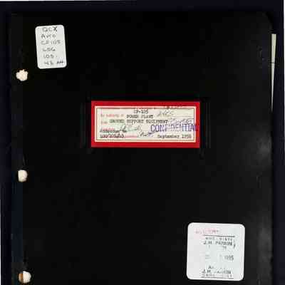 Addendum to report LOG/105/43 Avro Arrow power plant ground support equipment