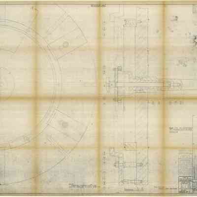 Blueprint of Grinding Fixture - 1st Stage Compressor Sheet 1 of 4 Tool No. 1-F-032026 Part 65785