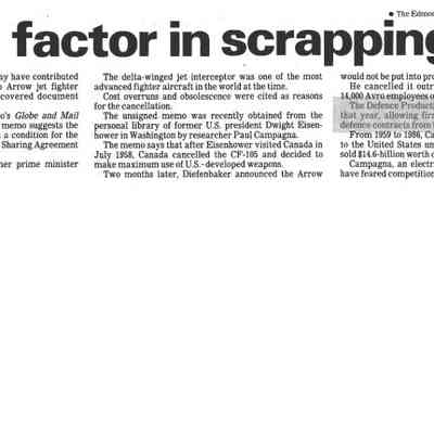 US a factor in scrapping jet?