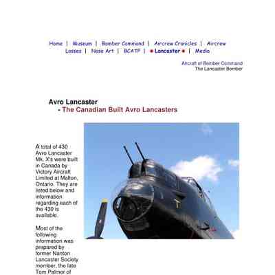 Lancasters from Canada