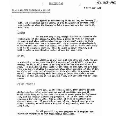 JCF letter to project engineeers