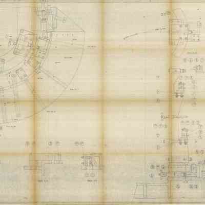 Blueprint of Target Fixture - Compressor Casing - Sheet 1 of 20 Tool No. 1-F-011531 Part 70072