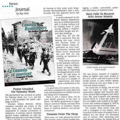 Navy Fails to Recover Avro Arrow Models