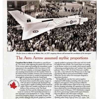 Avro Arrow Assumed Mythic Proportions