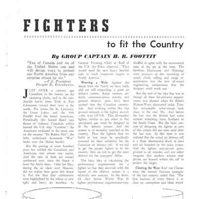 Fighters to fit the Country