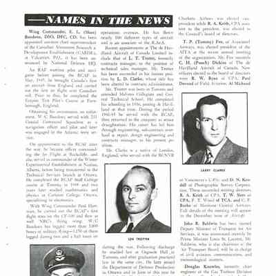 Names in the news - Nov 1953