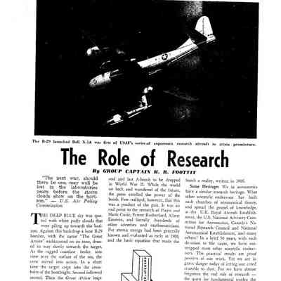 The Role of Research