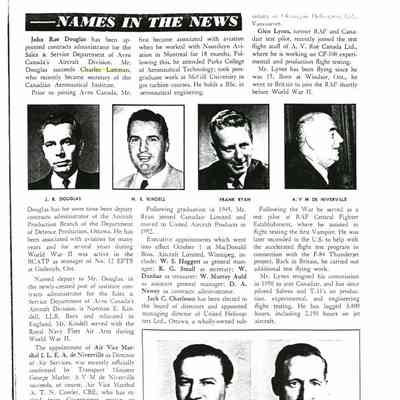 Names in the news - Oct 1954