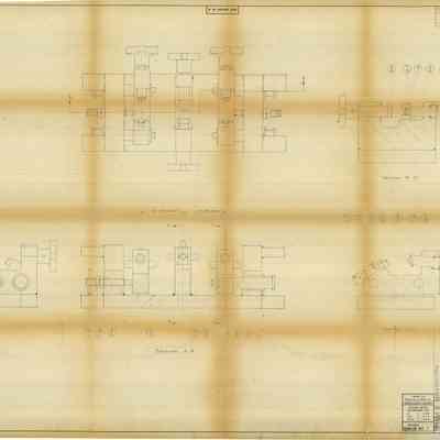 Blueprint of Brazing Fixture - Inlet Drain Valve Sub-Assy. Tool No. 1-F-261171 Part 70885