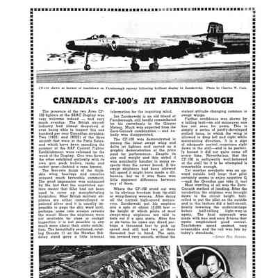 Canada's CF-100's at Farnborough