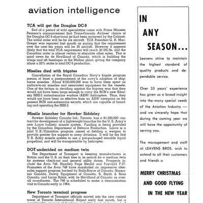 Aviation intelligence - Dec 1963