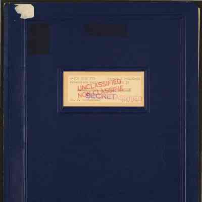 C-105 with J75 production engines: weight summary and C.G. position, Oct. 1/55. Report # 7-0400-05 Issue 19