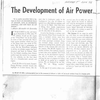 Thee Development of Air Power