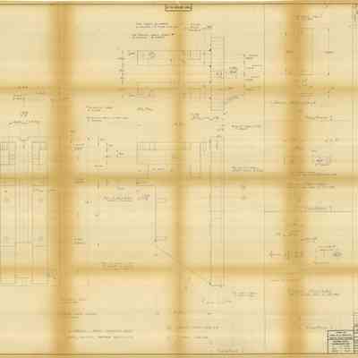 Blueprint of Broaching Fixture - 6,7,8 & 9 Stator Blades - Sheet 2 of 4 Tool No. F-461360 Part 87316, 7,8 87289