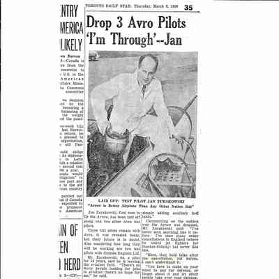 Drop 3 Avro Pilots "I'm throught' -- Jan
