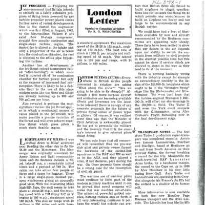 London Letter - Mar 1946