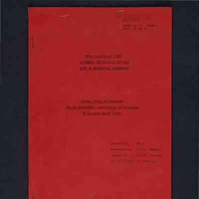 General policy and programme for the development, demonstration and evaluation of the Arrow weapon system Report No. 21 Issue 2