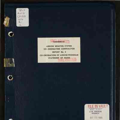 Arrow Weapons System Co-ordingating Contractor Report No. 2 Co-ordination of Arrow program statement of work