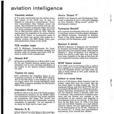 Aviation Intelligance - February 1957
