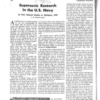 Supersonic Research in the U.S.Navy