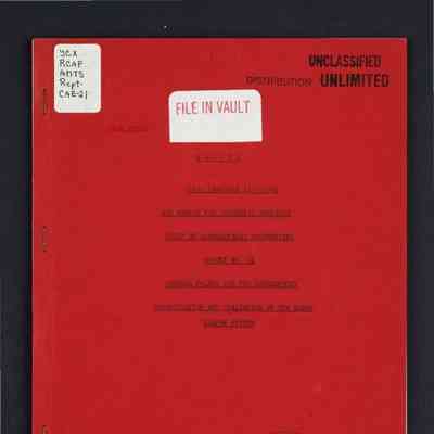 General policy for the development, demonstration and evaluation of the Arrow weapon system Report 21