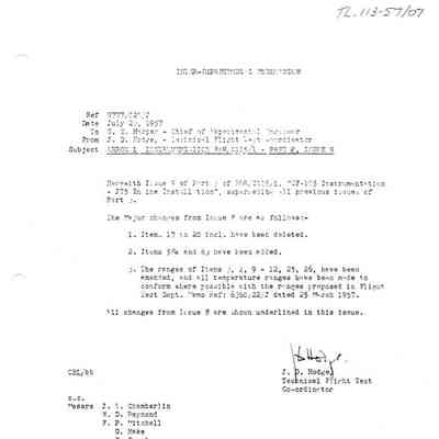 Arrow 1 Instrumentaion for C105/1 Part 8, Issue 9