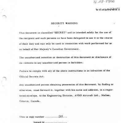 Arrow2: Armament Hydraulic System Report No. 72/Systems 19/40