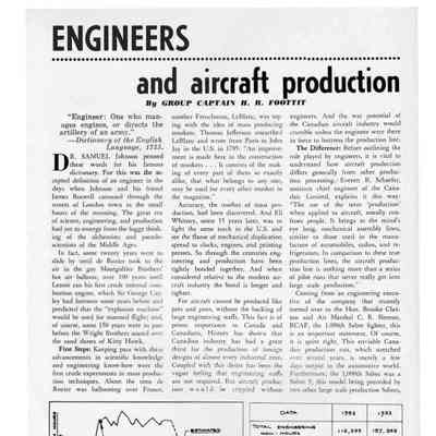Engineers and aircraft production