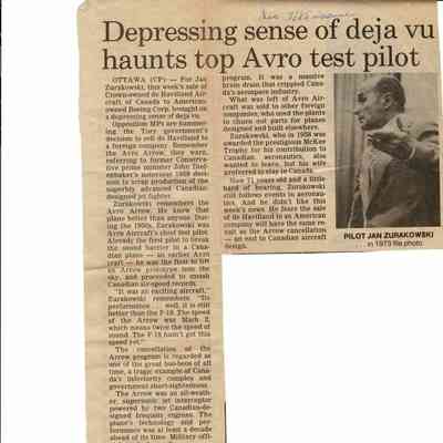 Depressing sense of déjà vu haunts top Avro test pilot