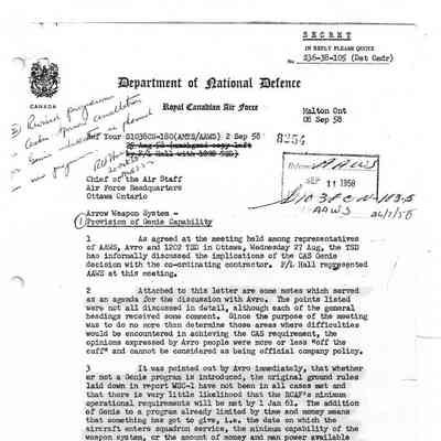 Arrow Electronic System - Provision of a Genie Capability
