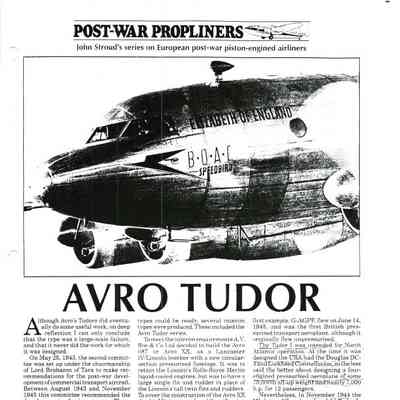 Avro Tudor history
