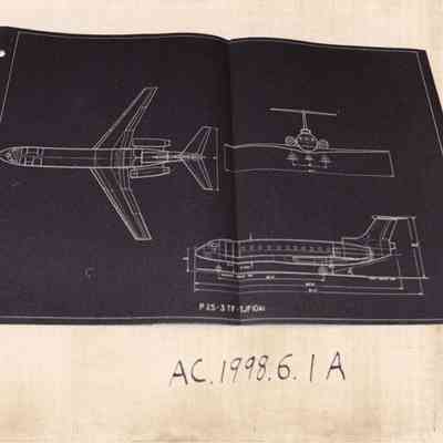 Blueprint, reduced - P25-3TF-JJF 10A1 Three View