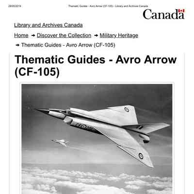 Thematic Guides - Avro Arrow