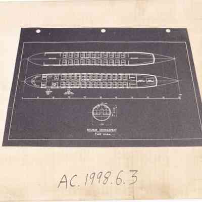 Blueprint, reduced - P25-3TF-JJF 10A1 Interior Arrangement
