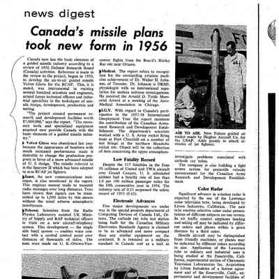 Canada's missile plans took new form in 1956