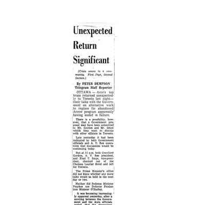 Unexpected Return Significant