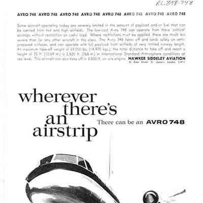 Wherever there's an airstrip there can be an AVRO 748 - Mar 1960