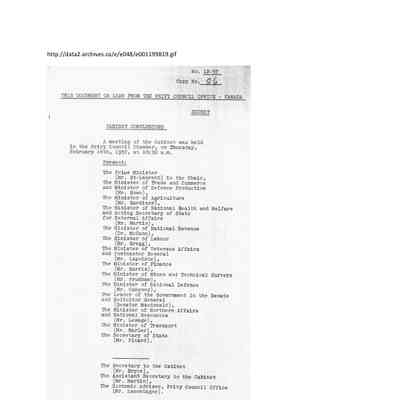 Cabinet meeting 12-07-57