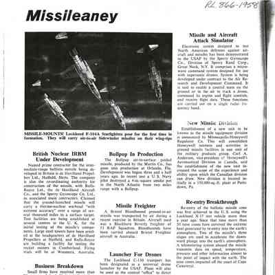 Missileaney - Jun 1958